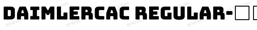 DaimlerCAC Regular字体转换
